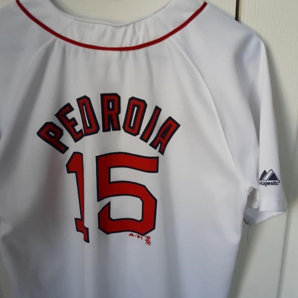 Red Sox Jersey Pedroia #15 Majestic Youth XL 18/20